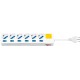 Bloc multiprise de 6 prises avec interrupteur lumineux pour chaque prise