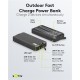 Batterie externe solaire 20 000mAh + fonction torche